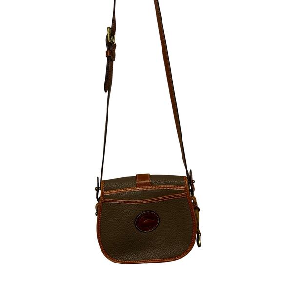 RARE 👜 Dooney & Bourke R51 Marble Bag – British Taupe Crossbody Satchel - Picture 4 of 15